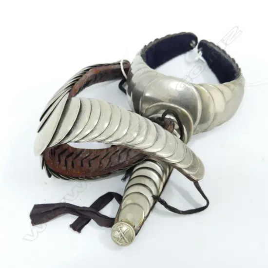 PR LATE 19th/ EARLY 20thC FF60 NICKEL FIREMANS EPAULETTES