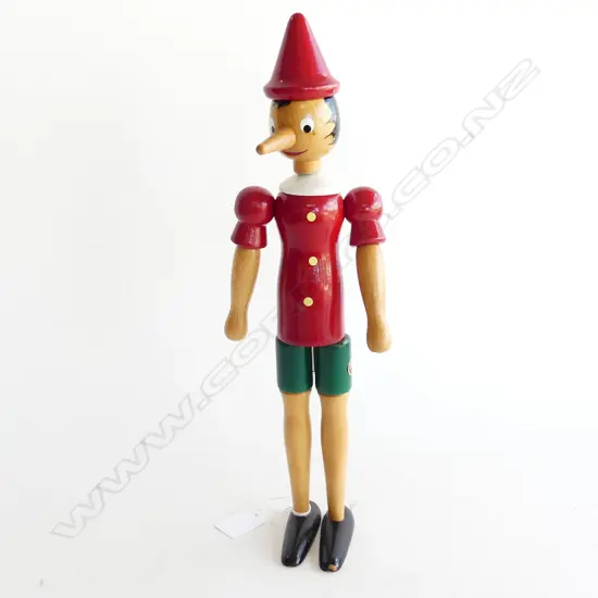 WOODEN PINOCCHIO TOY H.365mm
