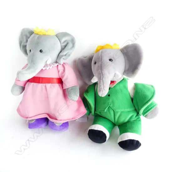 TYCO BABAR & CELESTE SOFT TOYS H.350MM