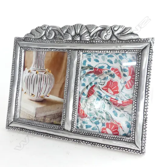 LG  MEXICAN SILVER DOUBLE 2 SIDED PHOTO FRAME 325 X 270MM