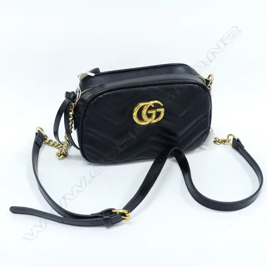 FAUX GUCCI BLACK SHOULDER BAG