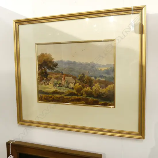 CM STOPFORD(?), FARMING COTTAGES, W/COLOUR, SIGNED & DATED 11 01, 215 x 290mm