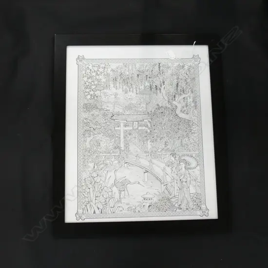 JAPANESE B/W PRINT 590x490mm