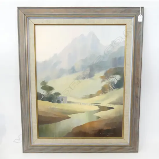 CYNTHIA TAYLOR 'WHANGAREI HEADS' OIL ON BOARD 645x495mm