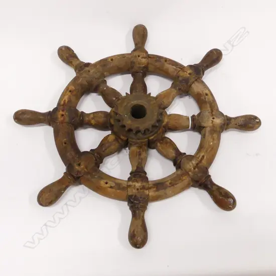 VINTAGE SHIPS WHEEL 410mm dia
