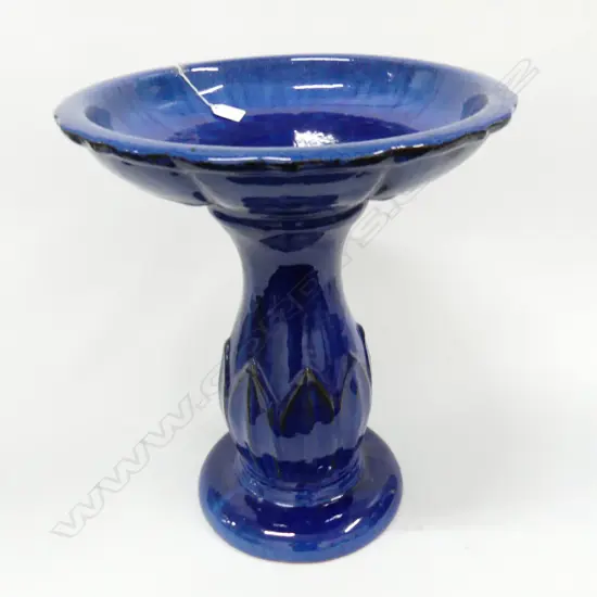  TULIP BIRD BATH BLUE