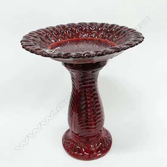  SUNFLOWER BIRD BATH TROPICAL RED