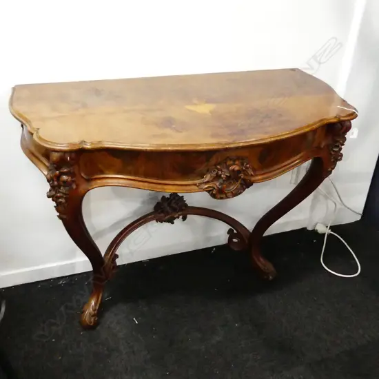 ORNATE CARVED WOODEN HALL / CONSOLE TABLE 1150x550x830mm
