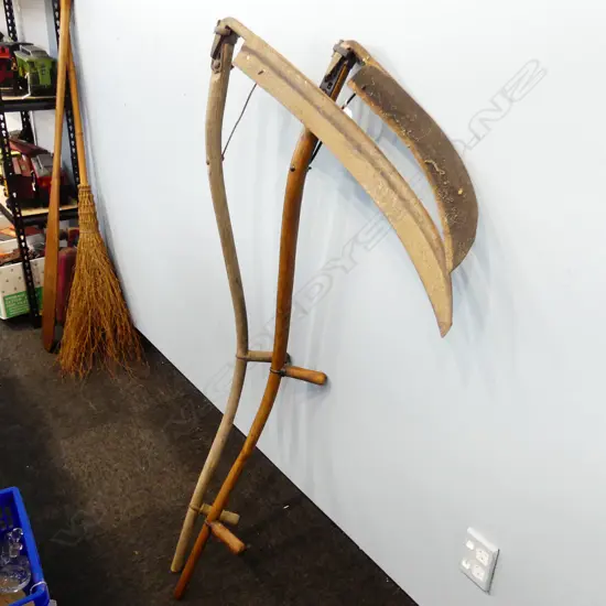 2 VINTAGE SCYTHES  L.1480mm