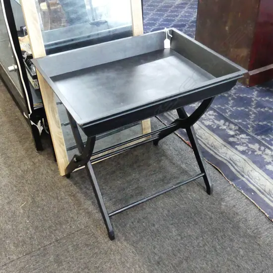 EBONISED TRAY TABLE 600x450x570mm
