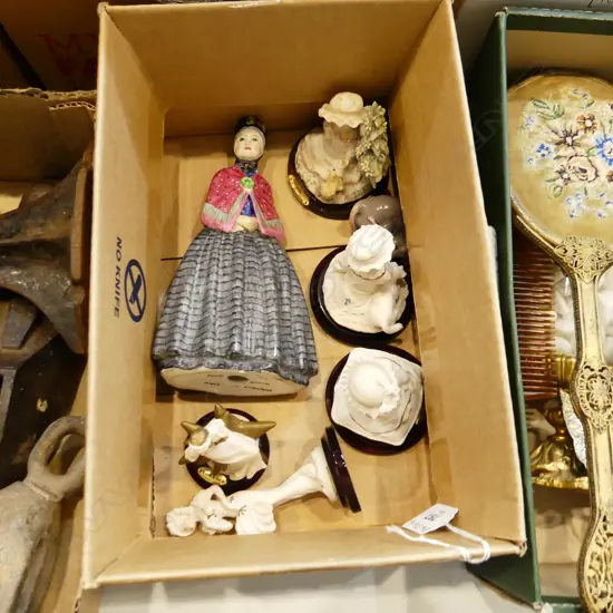 SM BOXES ASST FIGURINES INCL BING & GRONDAHL, ITALIAN ETC..