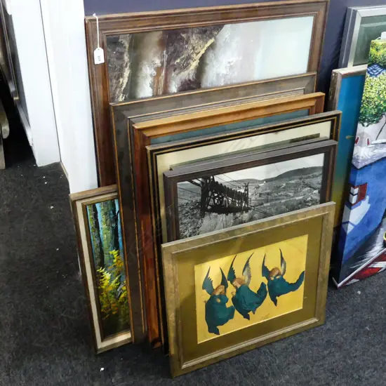 8 ASST. ARTWORKS INCL. GRANT FINCH ETC