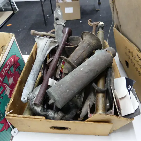 BOX LOT ASST. VINTAGE TOOLS ETC