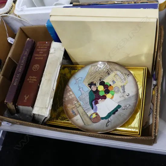 BOX LOT ROYAL DOULTON / POTTERY MARKS REFERENCE BOOKS ETC