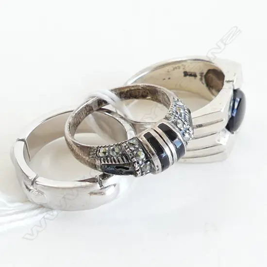 3 925 SILVER DRESS RINGS 18.6 GMS 