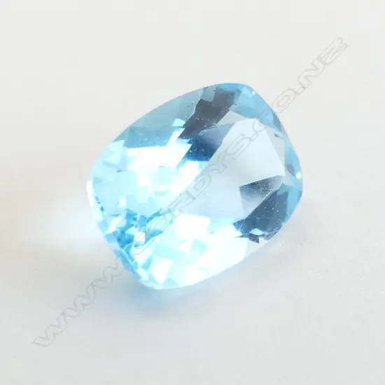 NATURAL CUSHION CUT TOPAZ, 8.49CTS  WITH AIG CERTIFICATE 