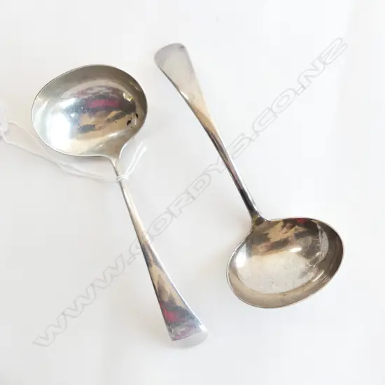 PR BIRKS STG SILVER SAUCE LADLES, L. 150MM, 113GMS