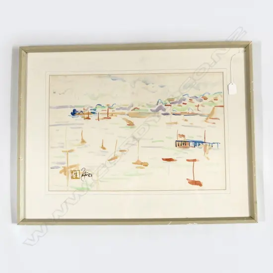 SIMON PAYTON - BAY OF ISLANDS W/C 1987 360x535mm