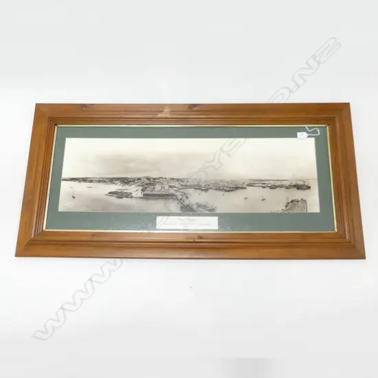 REPRINT 1902 'AUCKLAND WATERFRONT PANORAMA' PHOTO 270 x 890mm