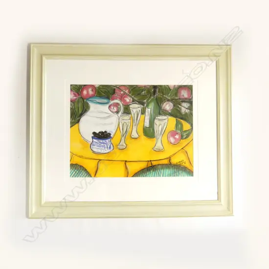 AMANDA KEMP - STILL LIFE PASTEL - SIGNED & DATED 92 470x620mm