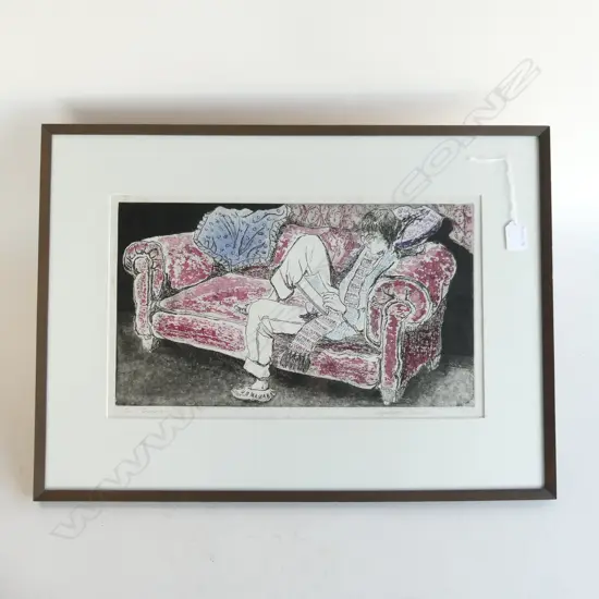 NUMBERED PRINT THE DREAMER BY ELIZABETH TANEUS H460MM W620MM