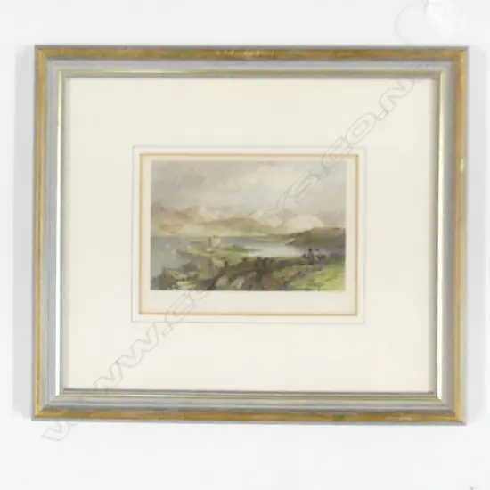 THOMAS ALLOM (UK 1804-1872), DUNSTAFFHAGE CASTLE AND ENTRANCE TO LOCH ETIVE, ETCHING, 160mm x 210mm