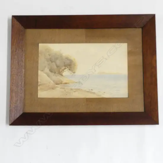 UNKNOWN NZ ARTIST, SEASCAPE,  WATERCOLOUR, UNSIGNED 190mm x 219mm