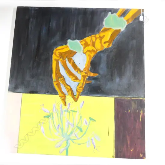 PETER WHEELER “Nothing But Happiness” 2020 oil and oil stick on canvas 1040 x 930mm