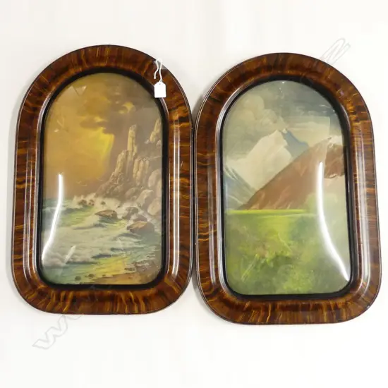 PR VINTAGE ARTWORKS IN CONVEX FRAMES 600x400mm overall
