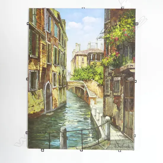 A. SALVIOTI 'VENEZIA' OIL ON CANVAS, 400x300mm UNFRAMED 