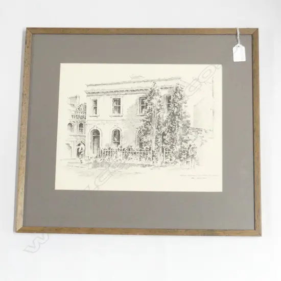 PETER FEATHERSTON (UK 1951-), HISTORY RESTORED - CNR HOBSON ST & COOK ST 1975, ETCHING, SIGNED, 270mm x 340mm