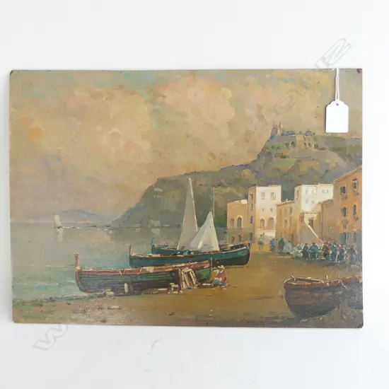 VITO ESPOSITO OIL ON BOARD 'MARINA'300 X 400mm