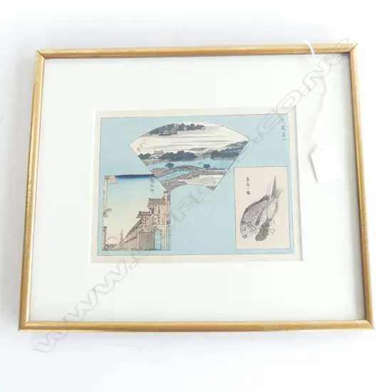 JAPANESE PRINT BY HIROSHIGE, 1917 150x200mm