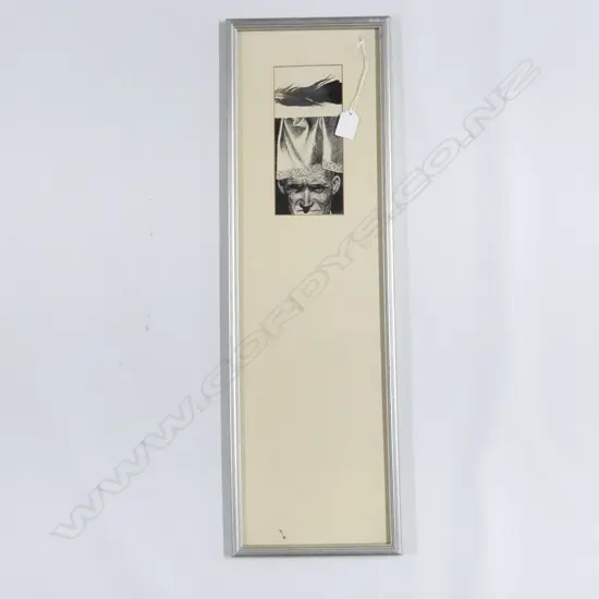 MALCOLM HARRISON FRAMED SKETCH 