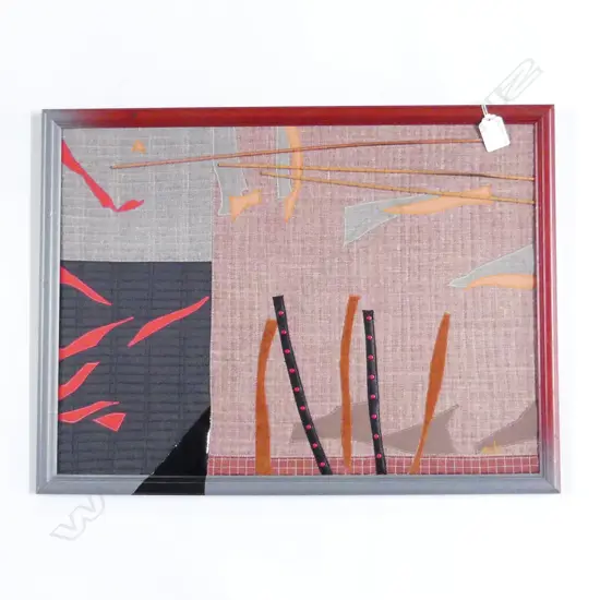 MALCOLM HARRISON FRAMED EMBROIDERY AND QUILTWORK