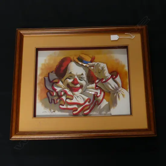 3D FRAMED CLOWN L600MM H500MM
