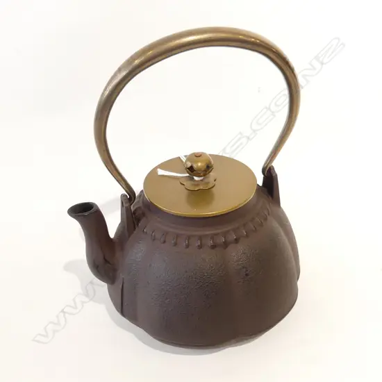 JAPANESE CAST IRON TEAPOT H.220mm