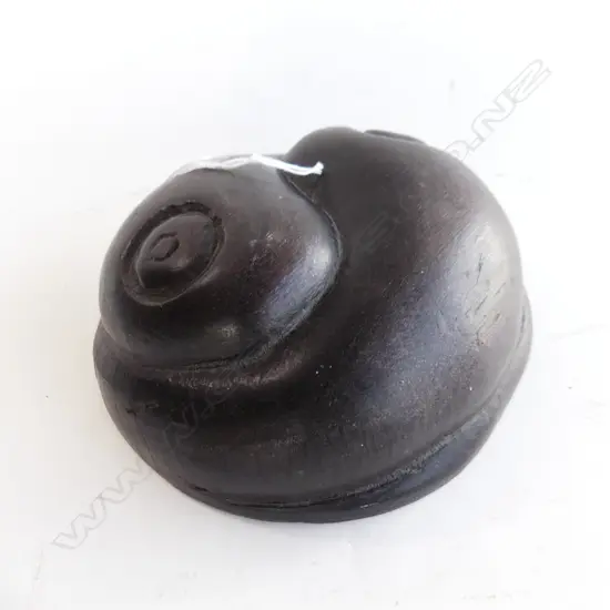 HARDWOOD YIN YANG DISC DOME PAPER WEIGHT Dia.150mm