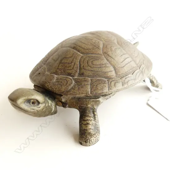 VINTAGE TORTOISE  CAST METAL SHOP COUNTER BELL L170MM
