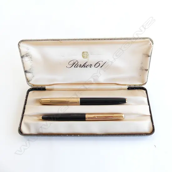 SET OF 2 VINTAGE PARKER 61 PENS. BOTH ENGRAVED WITH 'PAMELA'
