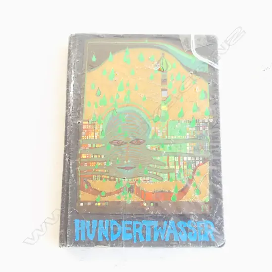HUNDERTWASSER '1973 NEW ZEALAND' BOOK W ORIGINAL SEAL COVER 150 X 110mm