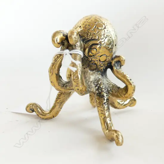 SM POLISHED BRONZE OCTOPUS DIA 95MM