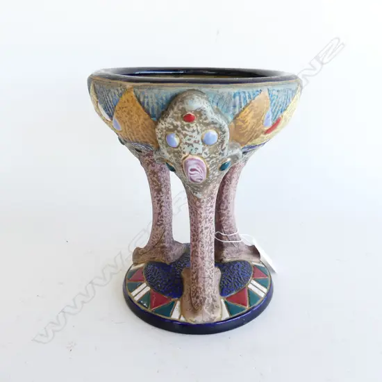 CZECH IMPERIAL AMPHORA COMPORT H. 175MM  HAS OLD CRACK TO BASE 