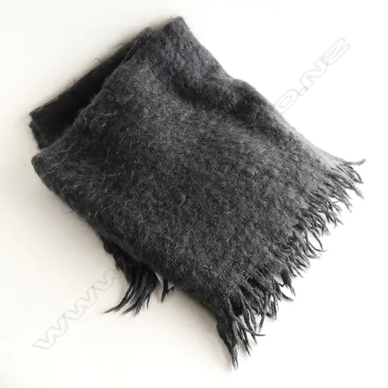 WAVERLEY LUXURY GREY MOHAIR THROW - AUSTRALIA