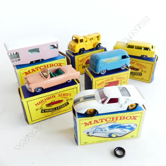 6MINT & BOXED MATCHBOX TOYS NUMBERS 23/28/31/34/39 &41