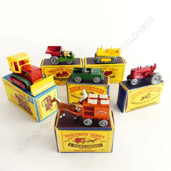 6 MINT & BOXED MATCHBOX TOYS  NUMBER 2/4/7/8/12/&16
