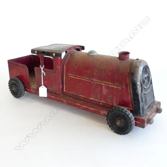 VINTAGE RED TOY TRAIN LOCOMOTIVE L.510mm