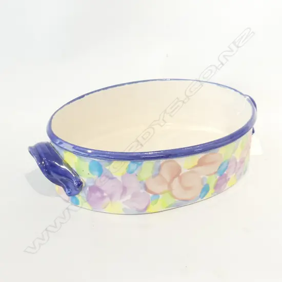 TONY SLY POTTERY LG OVAL SERVING DISH  360 X 230MM