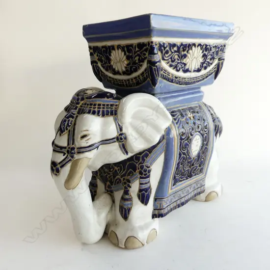 CERAMIC ELEPHANT PLANTER H.380mm