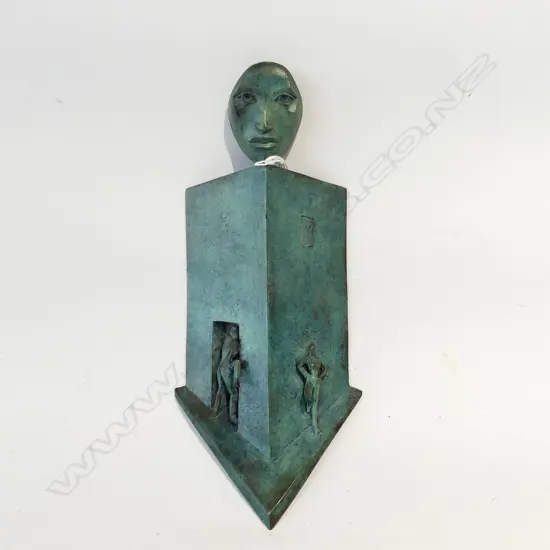 KINGSLEY BAIRD UNTITLED BRONZE WALL SCULPTURE,SIGNED, DATED 1990 EDITION 3/6 EX GUY NGAN ESTATE H. 240MM